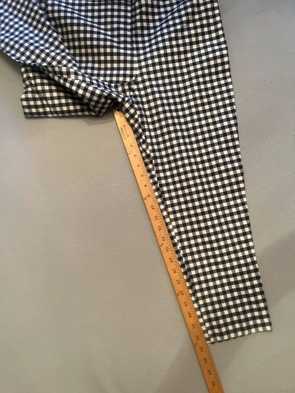 Victoria Beckham x Target Blue Gingham Cropped Pants - Picture 7 of 7